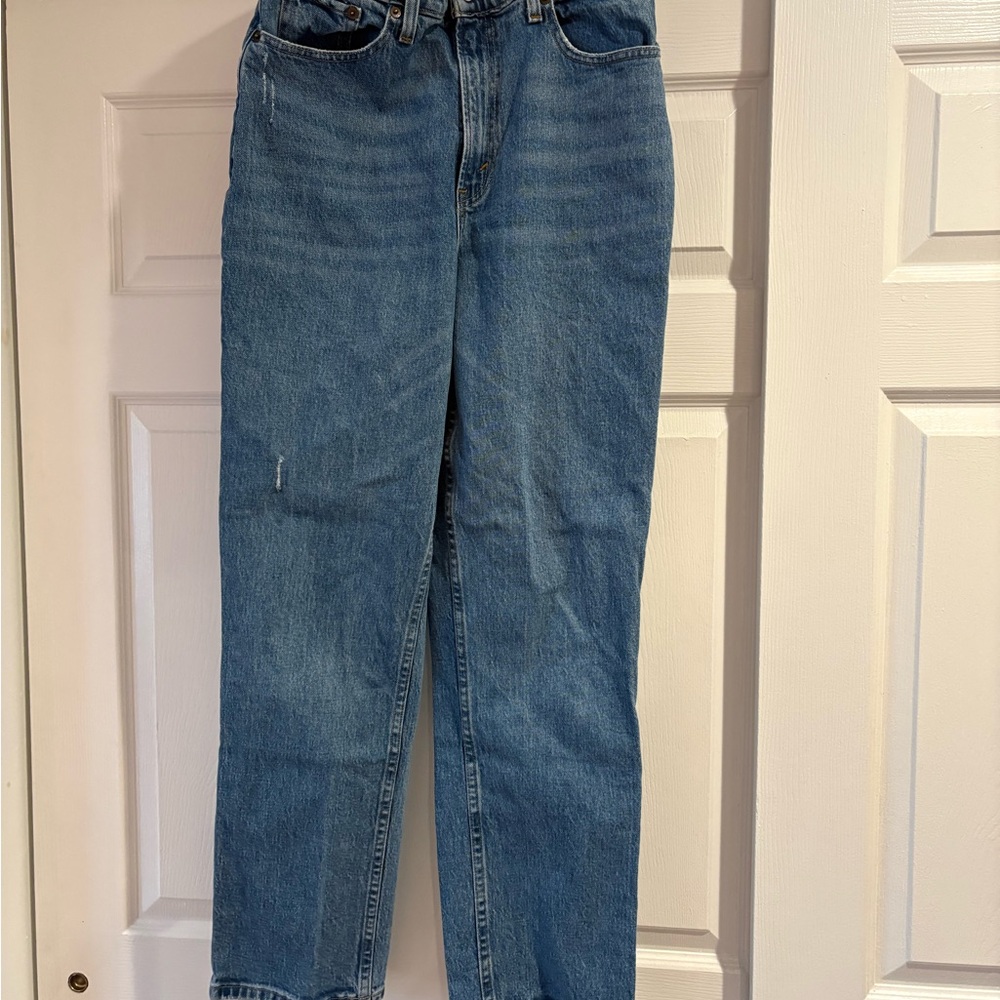 Abercrombie and Fitch 90s straight ultra high rise jeans Curve love size 29/8R